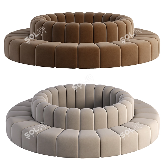 Sleek Sofa Design by Bla Station 3D model image 1