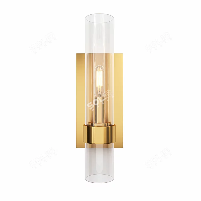 Elegant RAVELLE SCONCE: Chic Illumination 3D model image 2