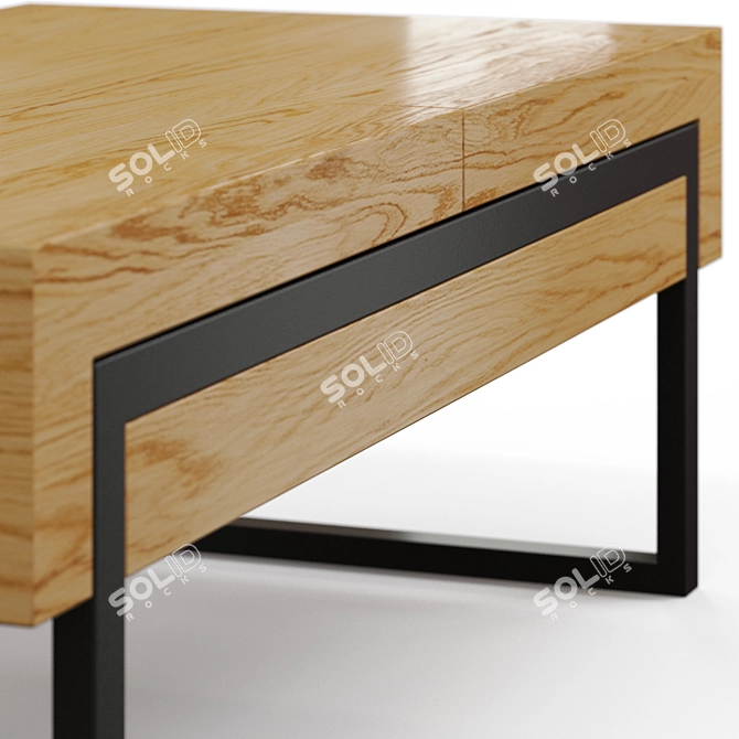 Milla & Milli Offset Coffee Table: Sleek Style for Modern Living 3D model image 2