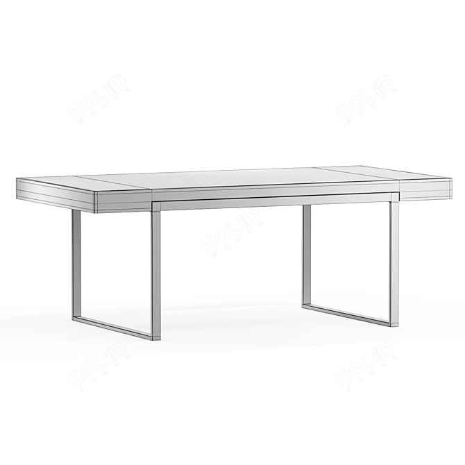 Elegant Offset Table: Milla & Milli 3D model image 4