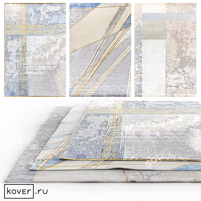 Contemporary Graphic Carpets | Art de Vivre | Set1 3D model image 1