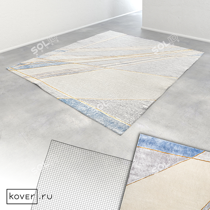 Contemporary Graphic Carpets | Art de Vivre | Set1 3D model image 3