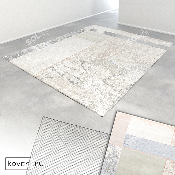 Contemporary Graphic Carpets | Art de Vivre | Set1 3D model image 4