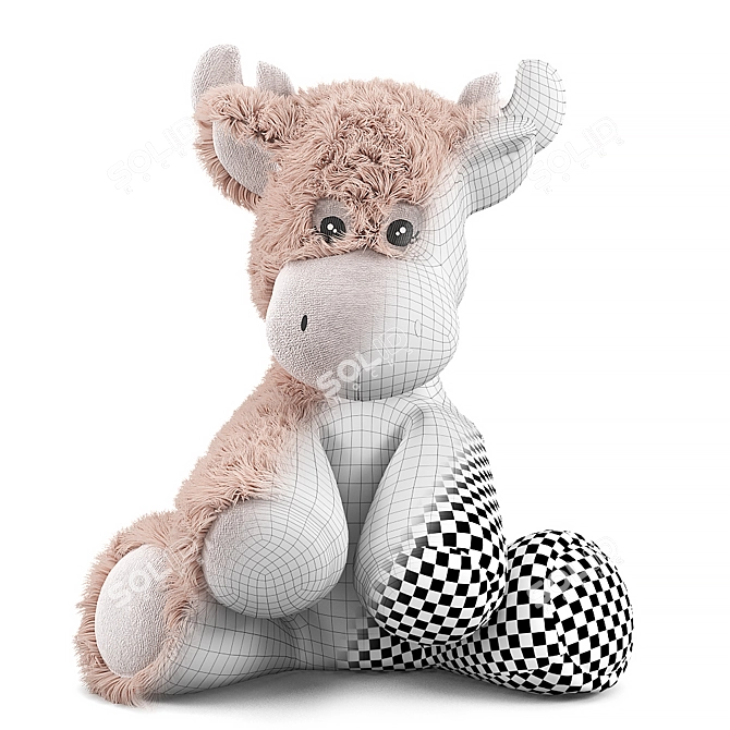 3-Position Moose Toy for Corona Render 3D model image 2