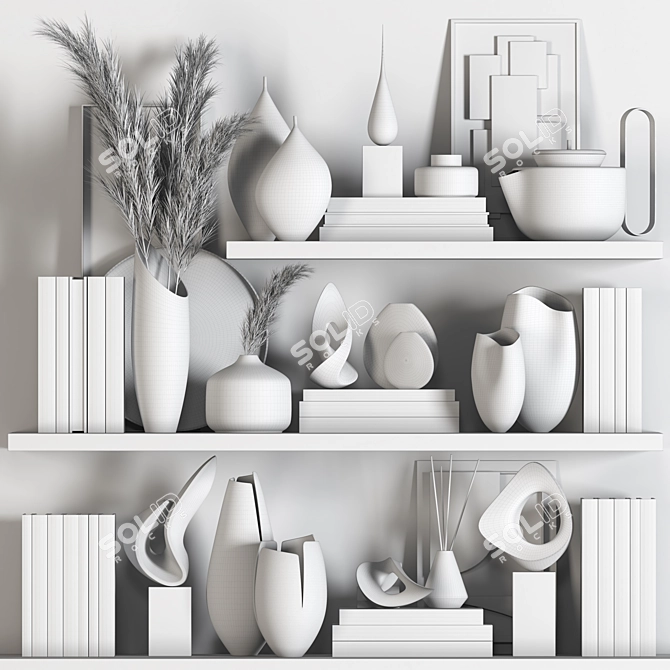 Elegant Decor Set: 2015 Version 3D model image 3