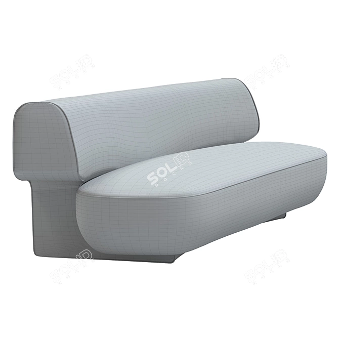 Elegant Litho Sofa: Modern Design 3D model image 4