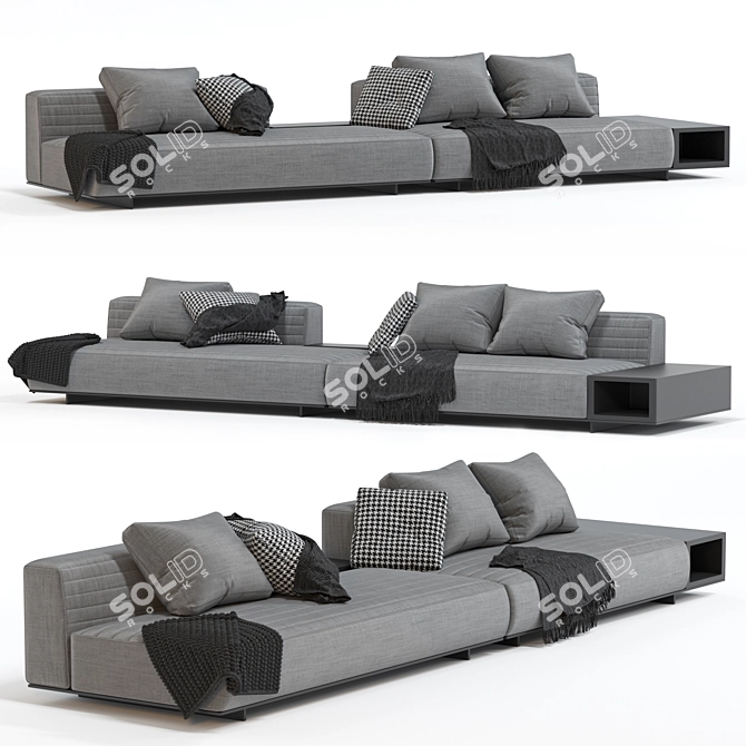 Elegant Roger Sofa for Stylish Interiors 3D model image 1