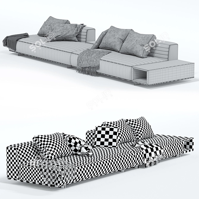 Elegant Roger Sofa for Stylish Interiors 3D model image 3