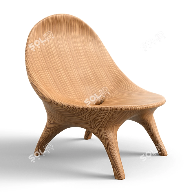 Elegant Suave Chair: Comfort Redefined 3D model image 1