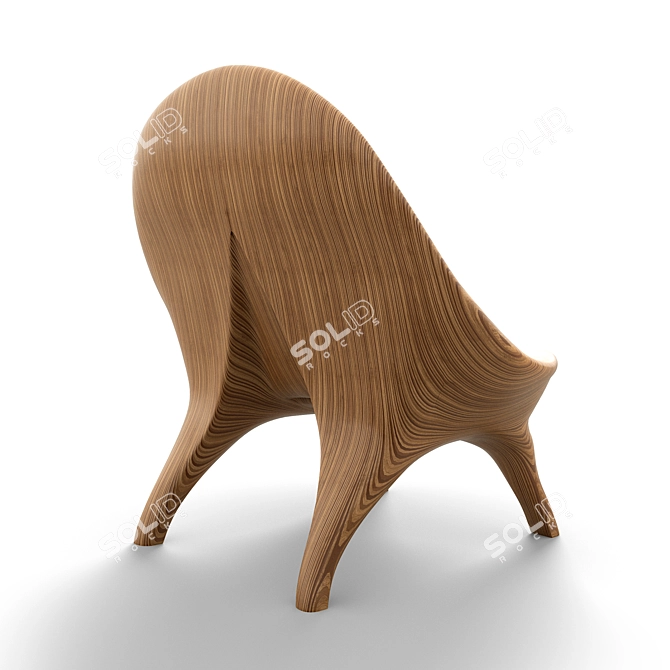 Elegant Suave Chair: Comfort Redefined 3D model image 2