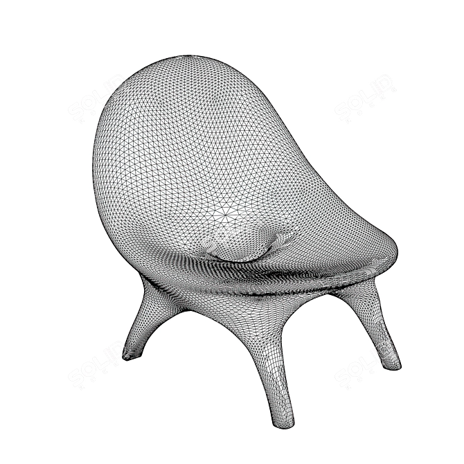 Elegant Suave Chair: Comfort Redefined 3D model image 4