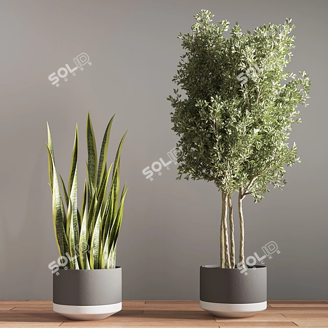  Modern Indoor Plant Stand 3D model image 4