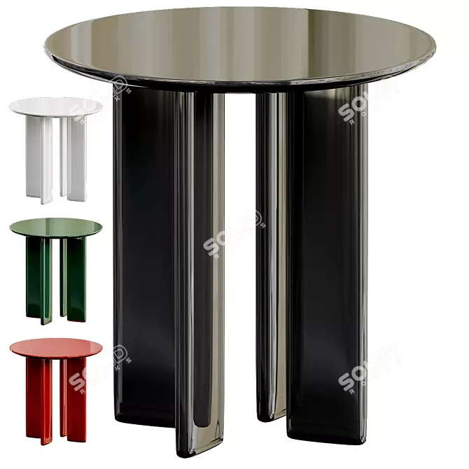 Elegant Carlotta Side Table 3D model image 1