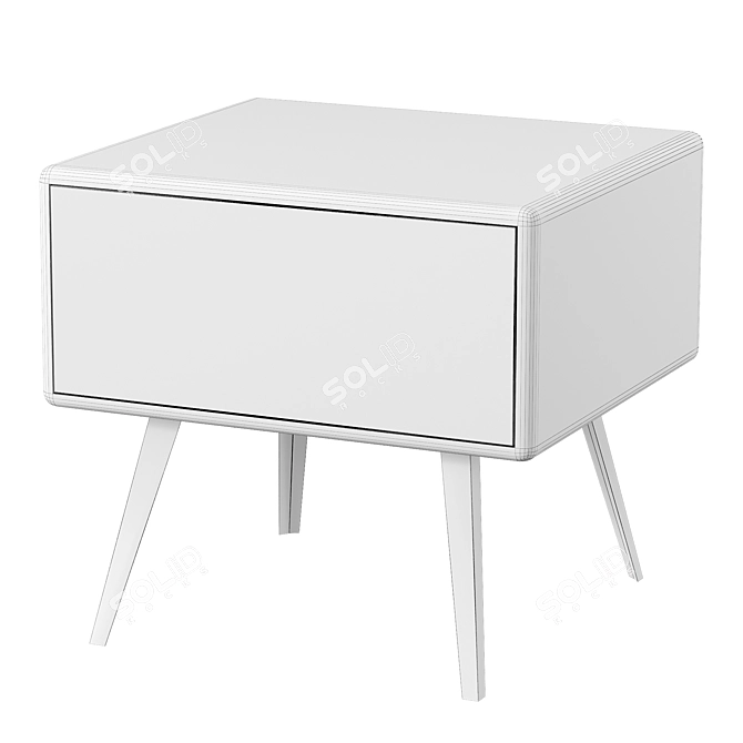 Elinor Bedside Table: Sleek and Functional 3D model image 2