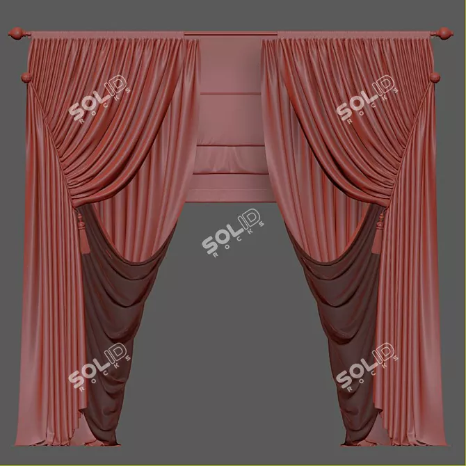 Revamped Curtain 919 3D model image 4