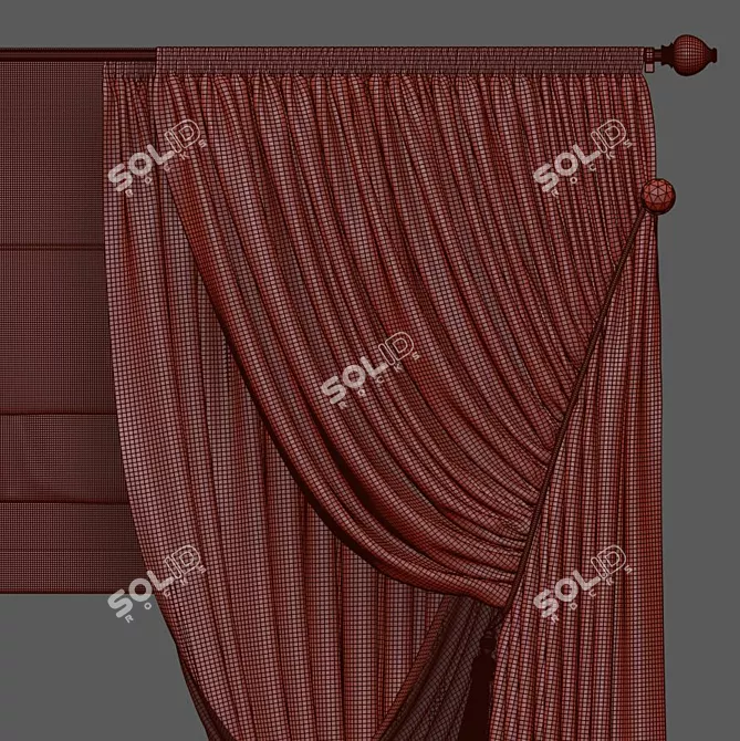 Revamped Curtain 919 3D model image 5