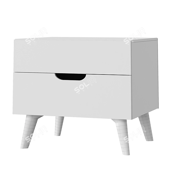 Modern Karen Bedside Table 3D model image 2