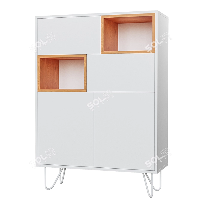 Cosmo Stanmore Bookcase 3D model image 1