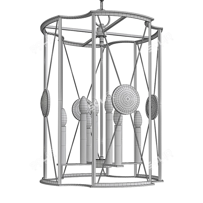 Cresson Pendant: Uniquely Elegant Lighting 3D model image 2