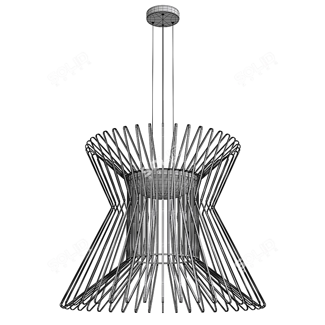 Modern LED Pendant Light: Syrma Lighting 3D model image 2