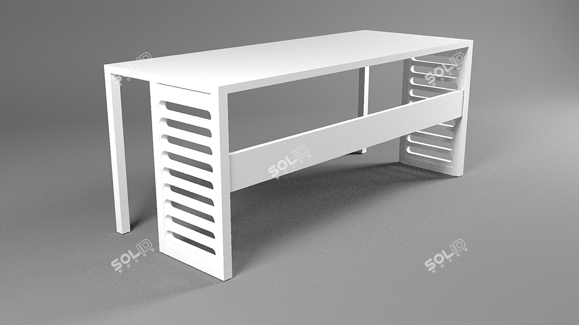 Smart Space Saver School Table 3D model image 2