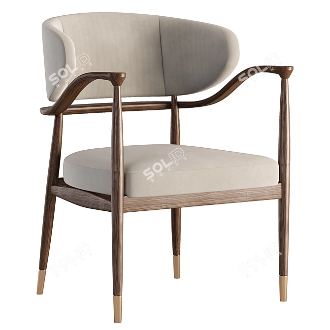  Modern Mason Dining Chair 3D model image 1