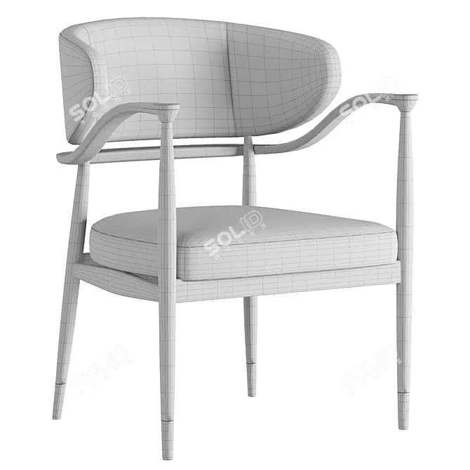  Modern Mason Dining Chair 3D model image 4