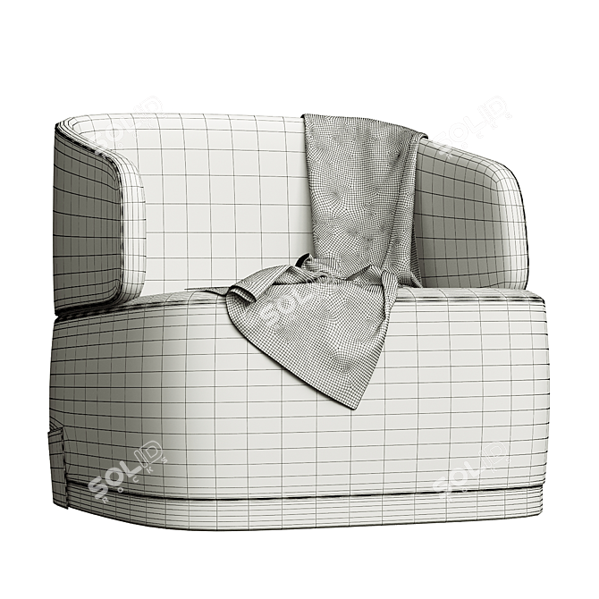 Modern Lounge Chair 3D model image 5