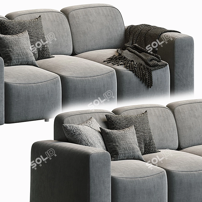 Sleek Sietl Xoff Sofa 3D model image 3