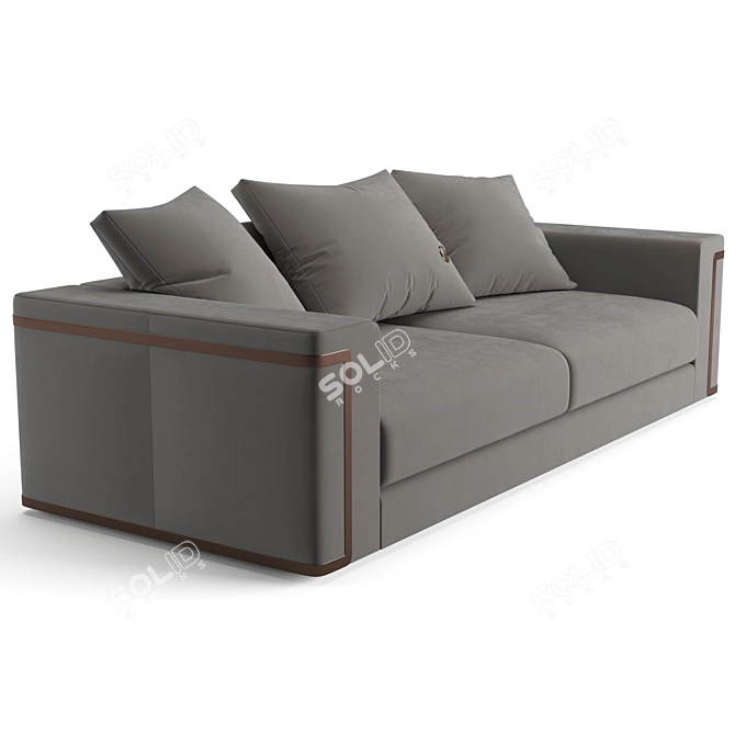 Luxurious Fendi Casa Montgomery Sofa & Loveseat 3D model image 2