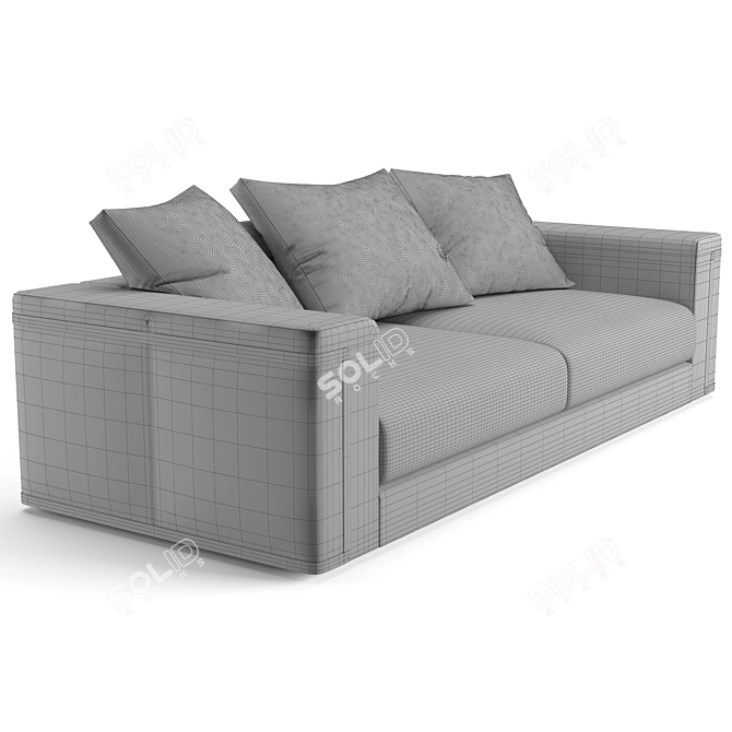 Luxurious Fendi Casa Montgomery Sofa & Loveseat 3D model image 3