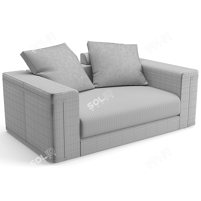 Luxurious Fendi Casa Montgomery Sofa & Loveseat 3D model image 6