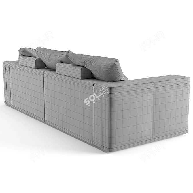 Luxurious Fendi Casa Montgomery Sofa & Loveseat 3D model image 7