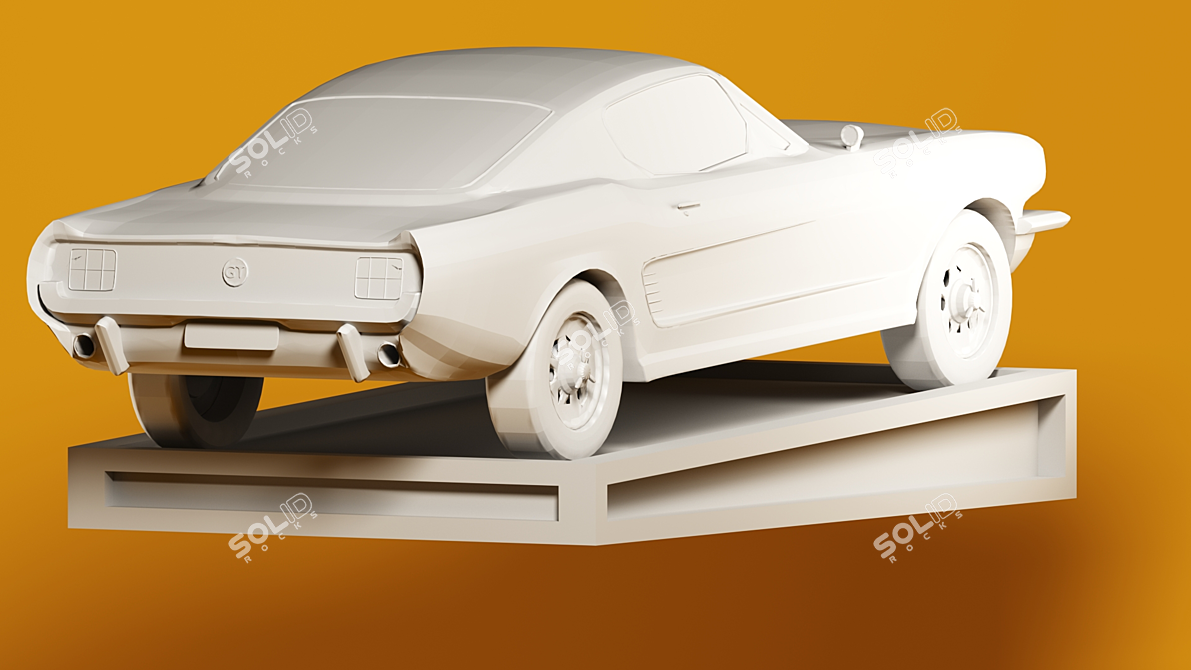 Ford Mustang GT 3D Printed 3D model image 2