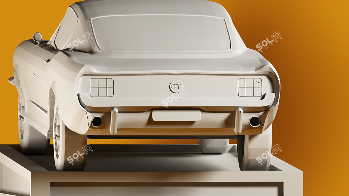 Ford Mustang GT 3D Printed 3D model image 3