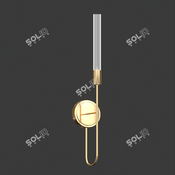 Elegant Gala Wall Torch Illuminate 3D model image 2