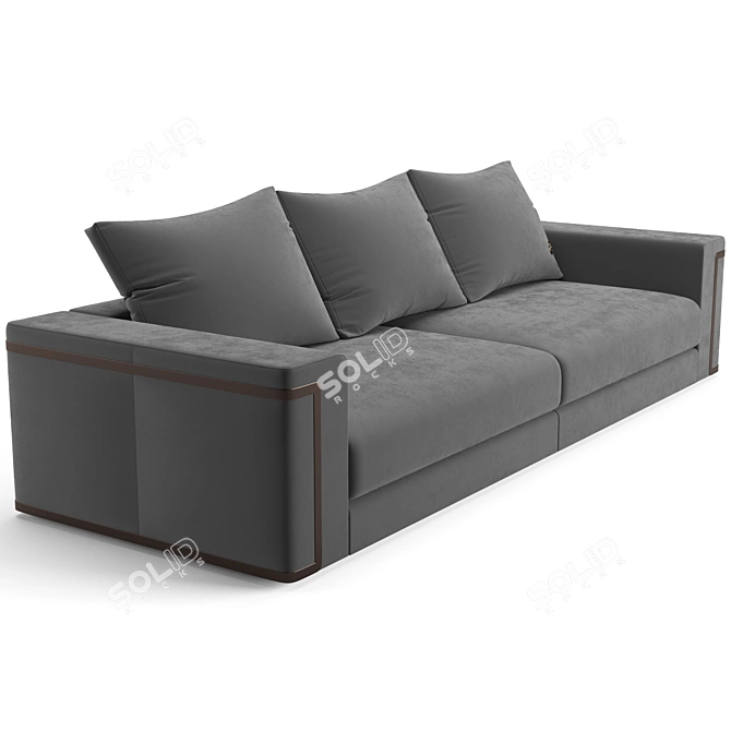 Luxurious Fendi Casa Montgomery Sofa 3D model image 2