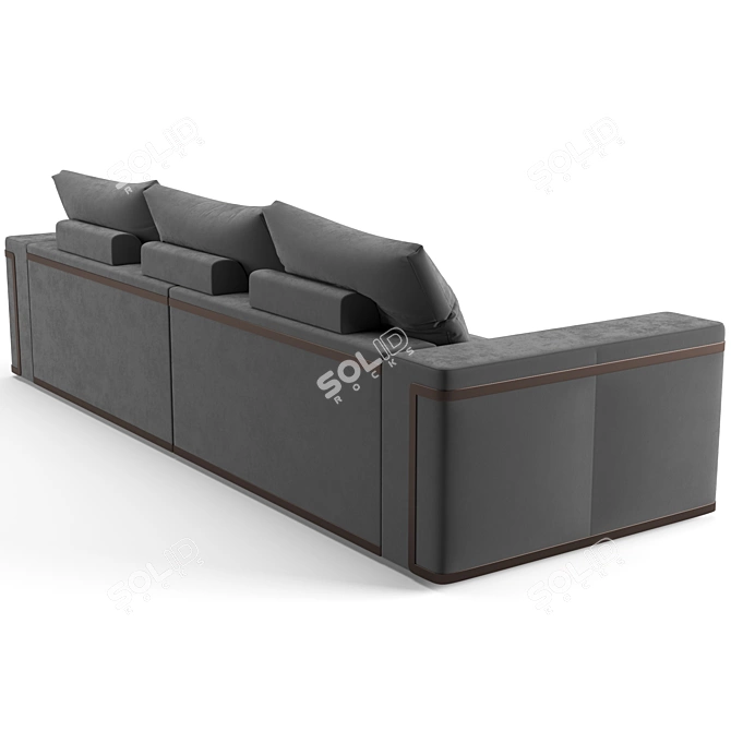 Luxurious Fendi Casa Montgomery Sofa 3D model image 3