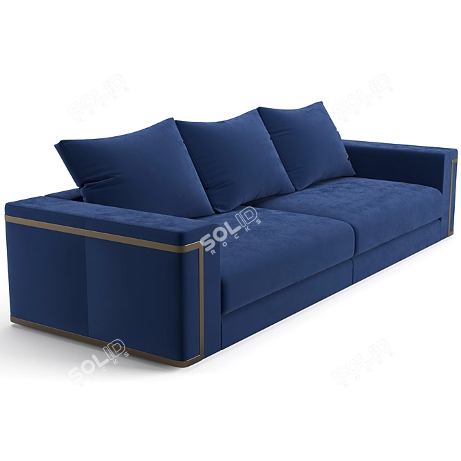 Luxurious Fendi Casa Montgomery Sofa 3D model image 4