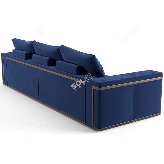 Luxurious Fendi Casa Montgomery Sofa 3D model image 5