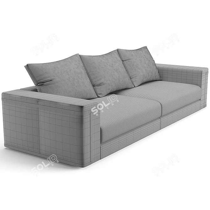 Luxurious Fendi Casa Montgomery Sofa 3D model image 6