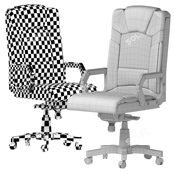 ErgoFlex Office Chair 3D model image 2