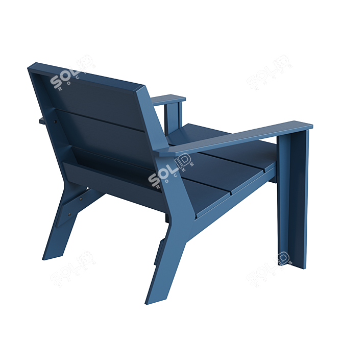 Réphir LA REDOUTE Adirondack Armchair: Timeless Comfort for Your Outdoor Space 3D model image 3