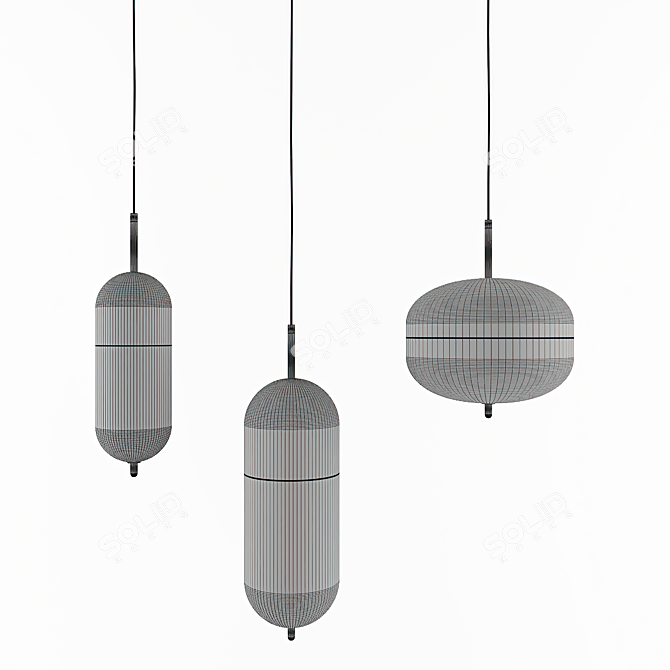 Silia Lampatron - Modern Ceiling Fixture 3D model image 3