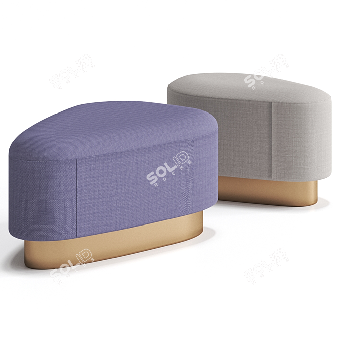 Island Paradise Pouf 3D model image 3