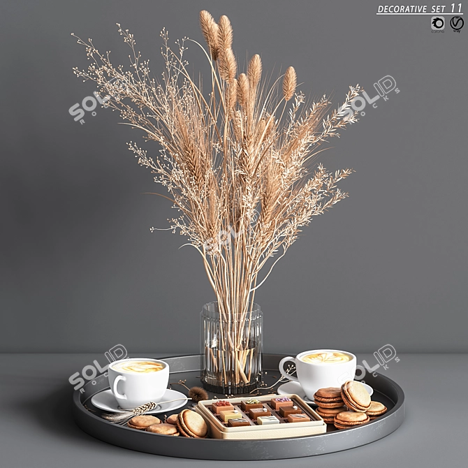 Elegant Decorative Set 3D model image 3