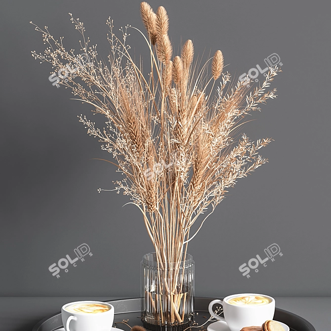 Elegant Decorative Set 3D model image 4