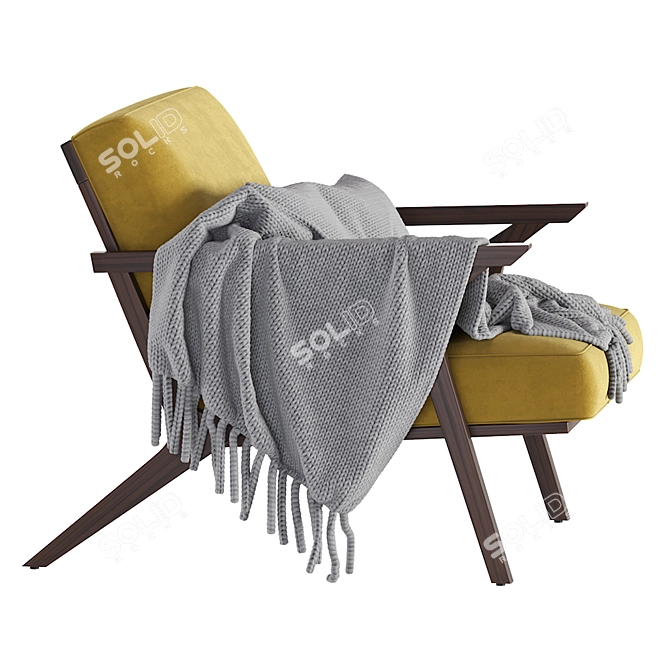 Estella Mid-Century Lounge Chair 3D model image 5