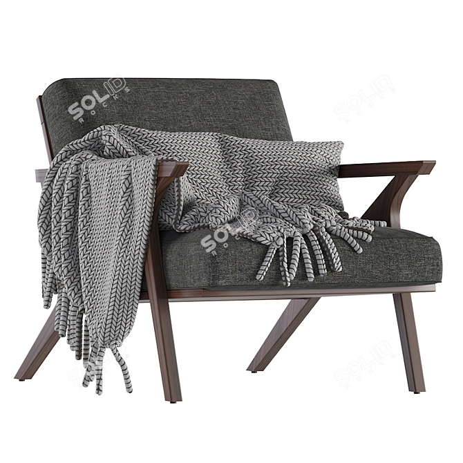 Estella Mid-Century Lounge Chair 3D model image 6