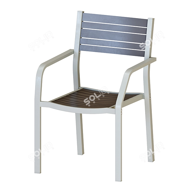 Modern Outdoor Table and Chairs Set 3D model image 2